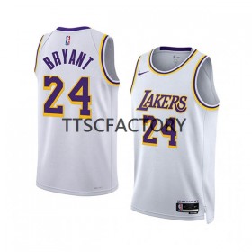 Herren NBA Los Angeles Lakers Trikot Kobe Bryant 24 Nike 2022-23 Association Edition Weiß Swingman